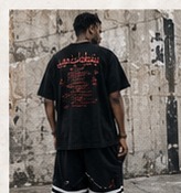 Black graphic tee