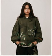 Botanical Hoodie front on model