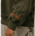 Botanical Hoodie cuff detail